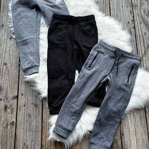 Kids Black and Gray Joggers